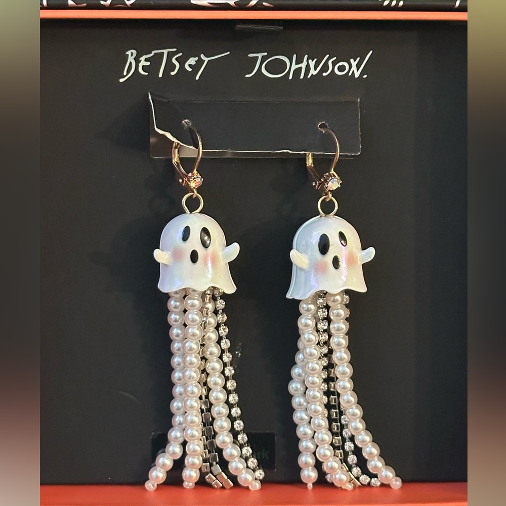 Betsey Johnson CUTE Ghost Earrings NEW